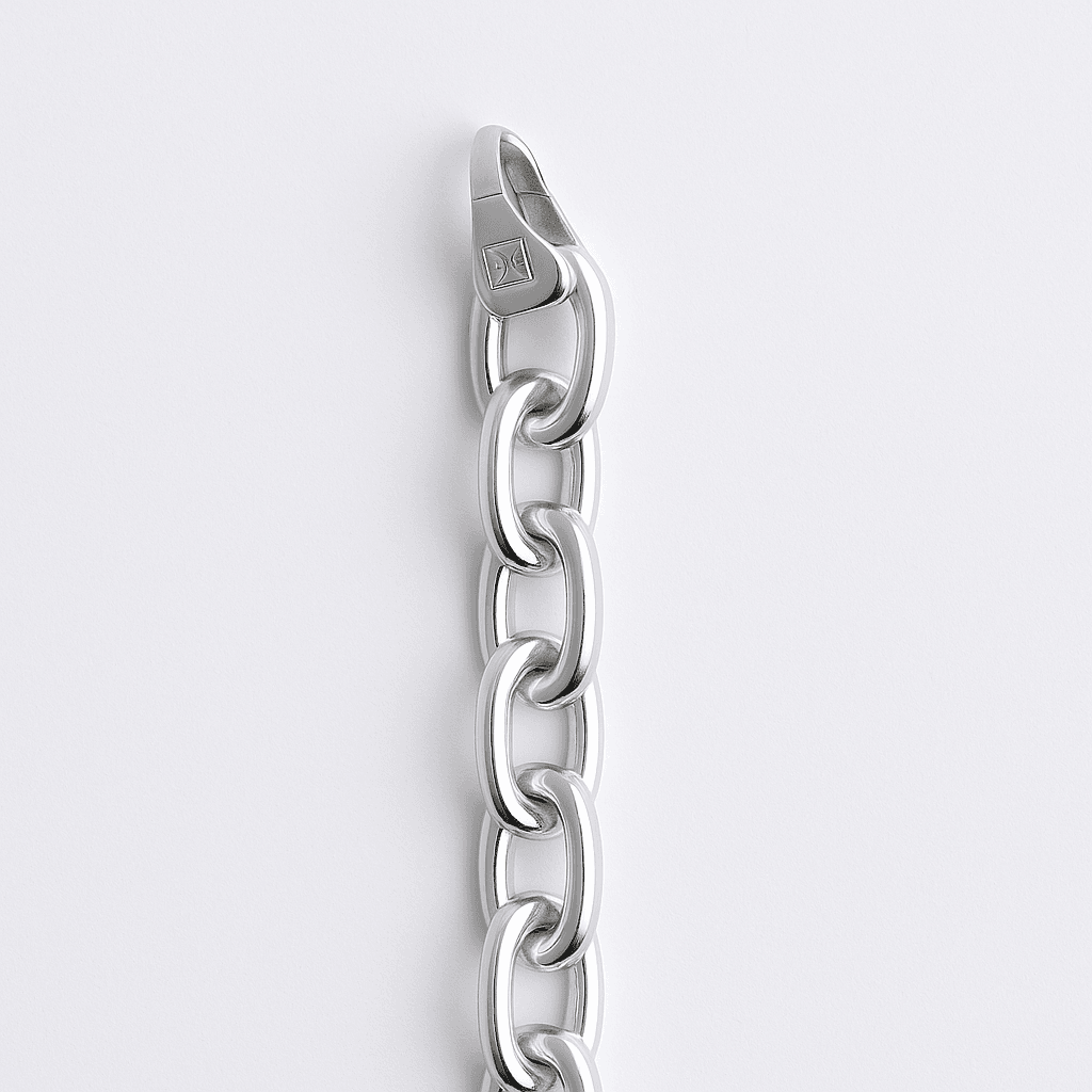 The 925 Sterling Silver Paperclip Link Bracelet - Celestora - India - - - Bracelet for Men, Boys, Gift for Men, Brother, Boyfriend, Husband