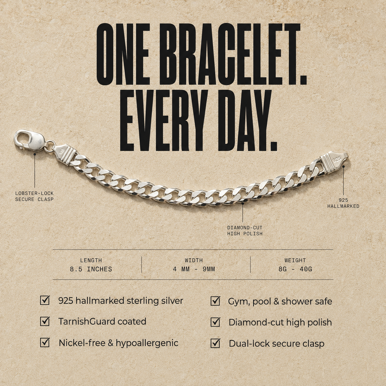 The Classic Cuban Curb Bracelet