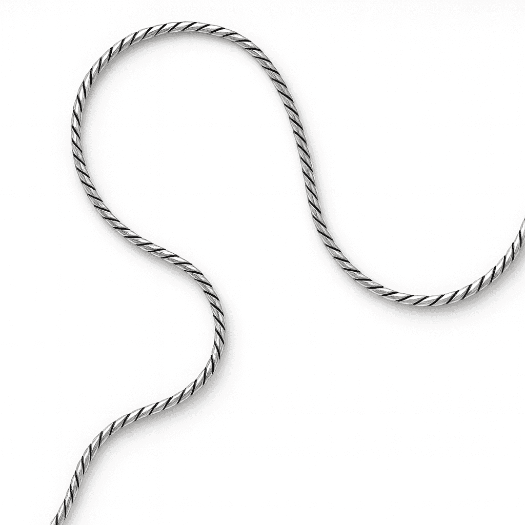 925 Sterling Silver Dark Snake Chain - Celestora - India - - men - 