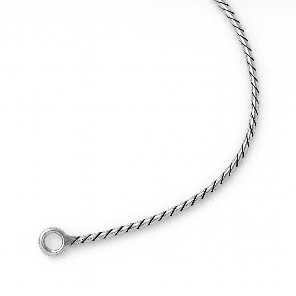 925 Sterling Silver Dark Snake Chain - Celestora - India - - men - 