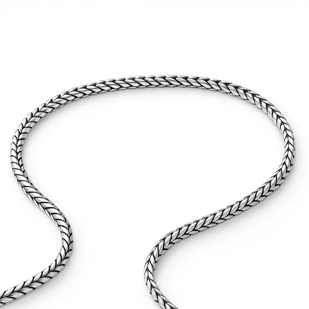 925 Sterling Silver Dark Snake Chain - Celestora - India - - men - 