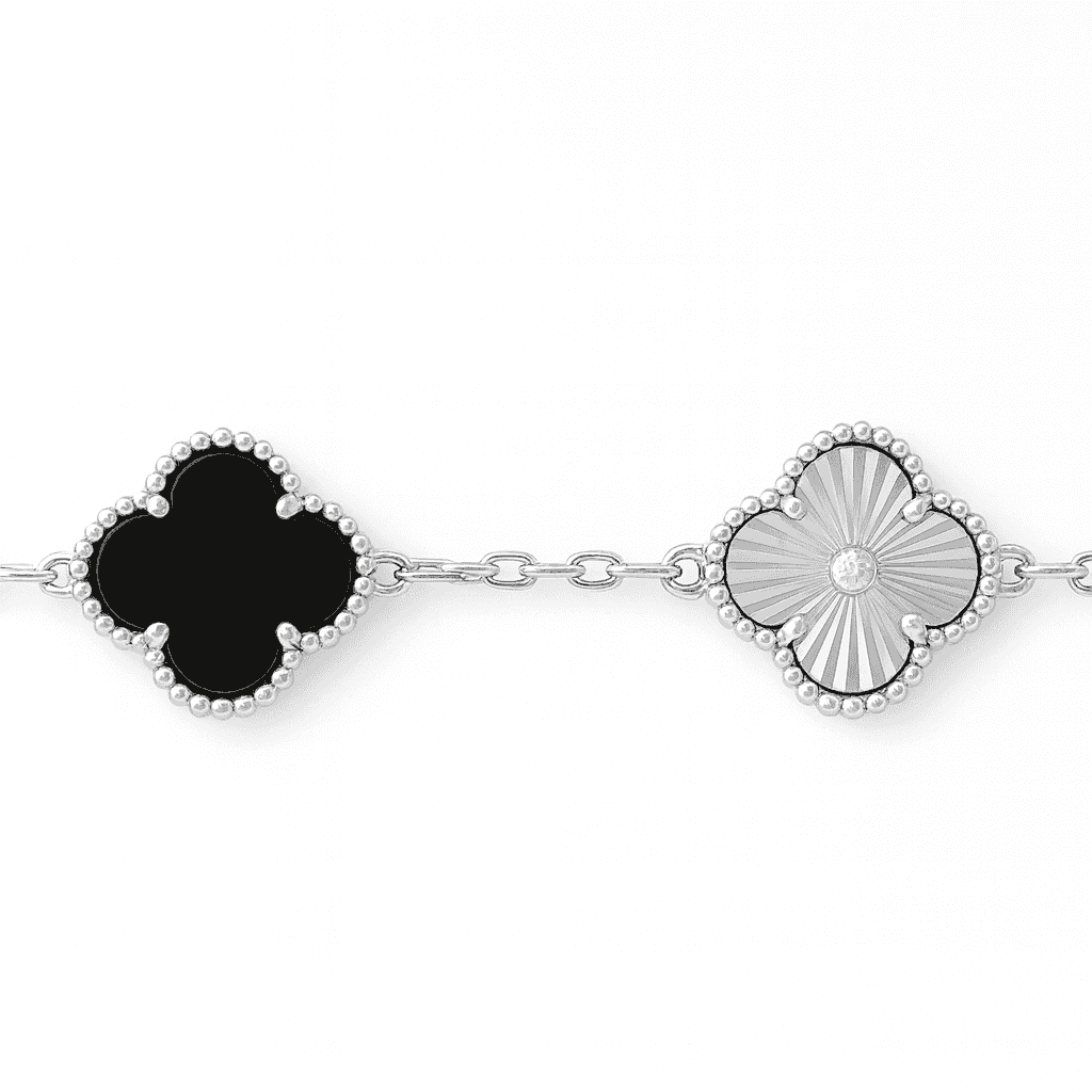 925 Sterling Silver Four Leaf Clover Vancliffe Bracelet for Women - Celestora - India - - women - 