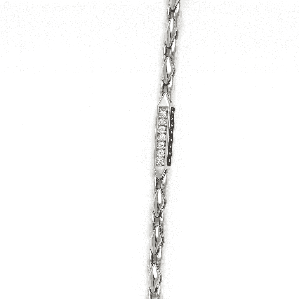 925 Sterling Silver Twisted Wheat Chain - Celestora - India - - men - 
