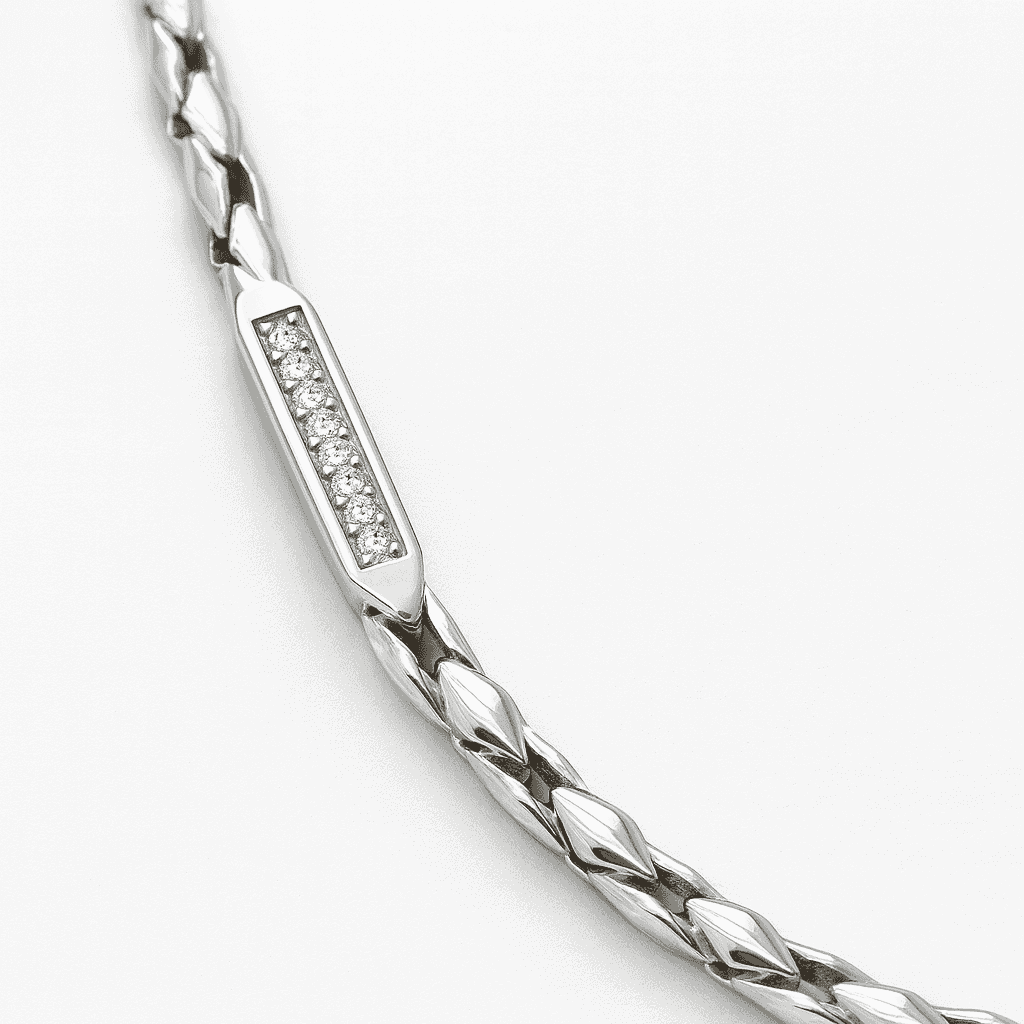 925 Sterling Silver Twisted Wheat Chain - Celestora - India - - men - 