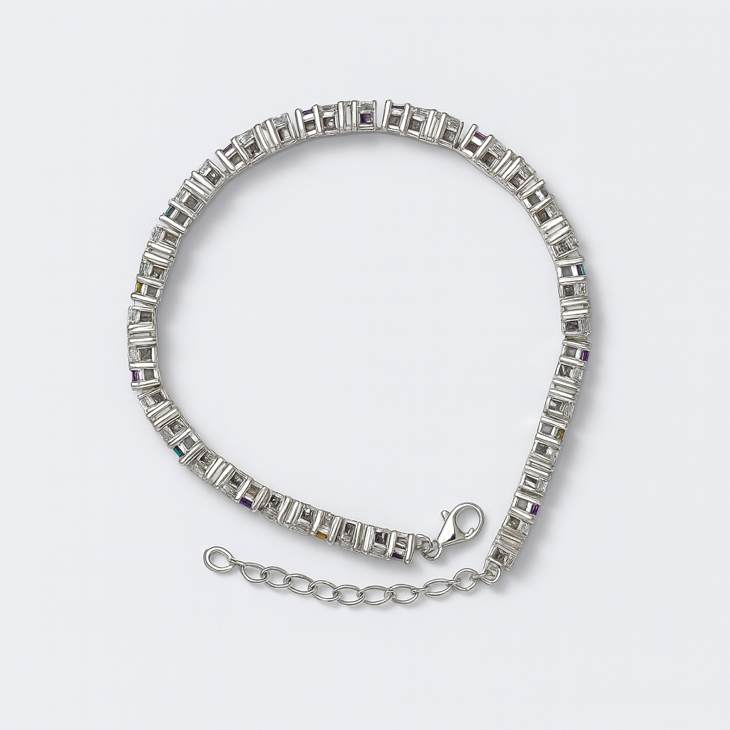 925 Sterling Silver Dreamy Oval Drops Bracelet