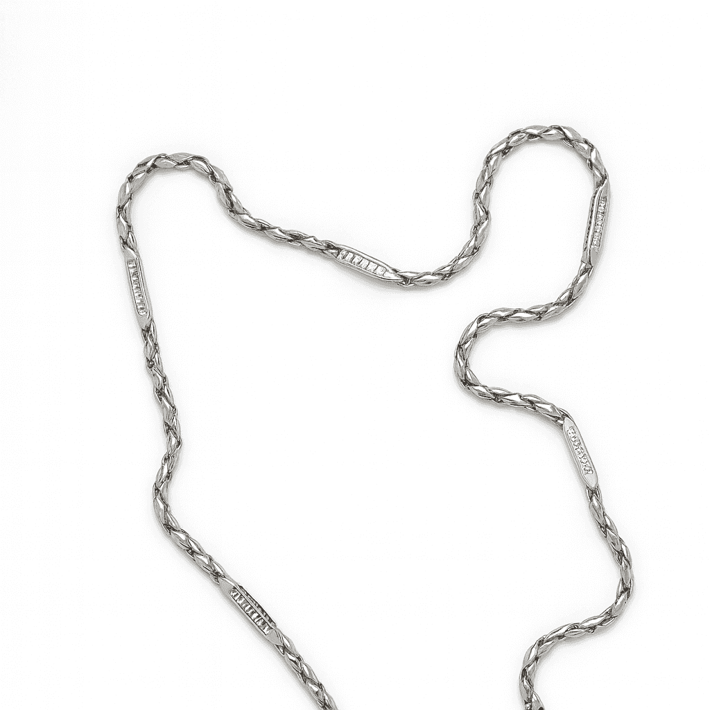 925 Sterling Silver Twisted Wheat Chain - Celestora - India - - men - 