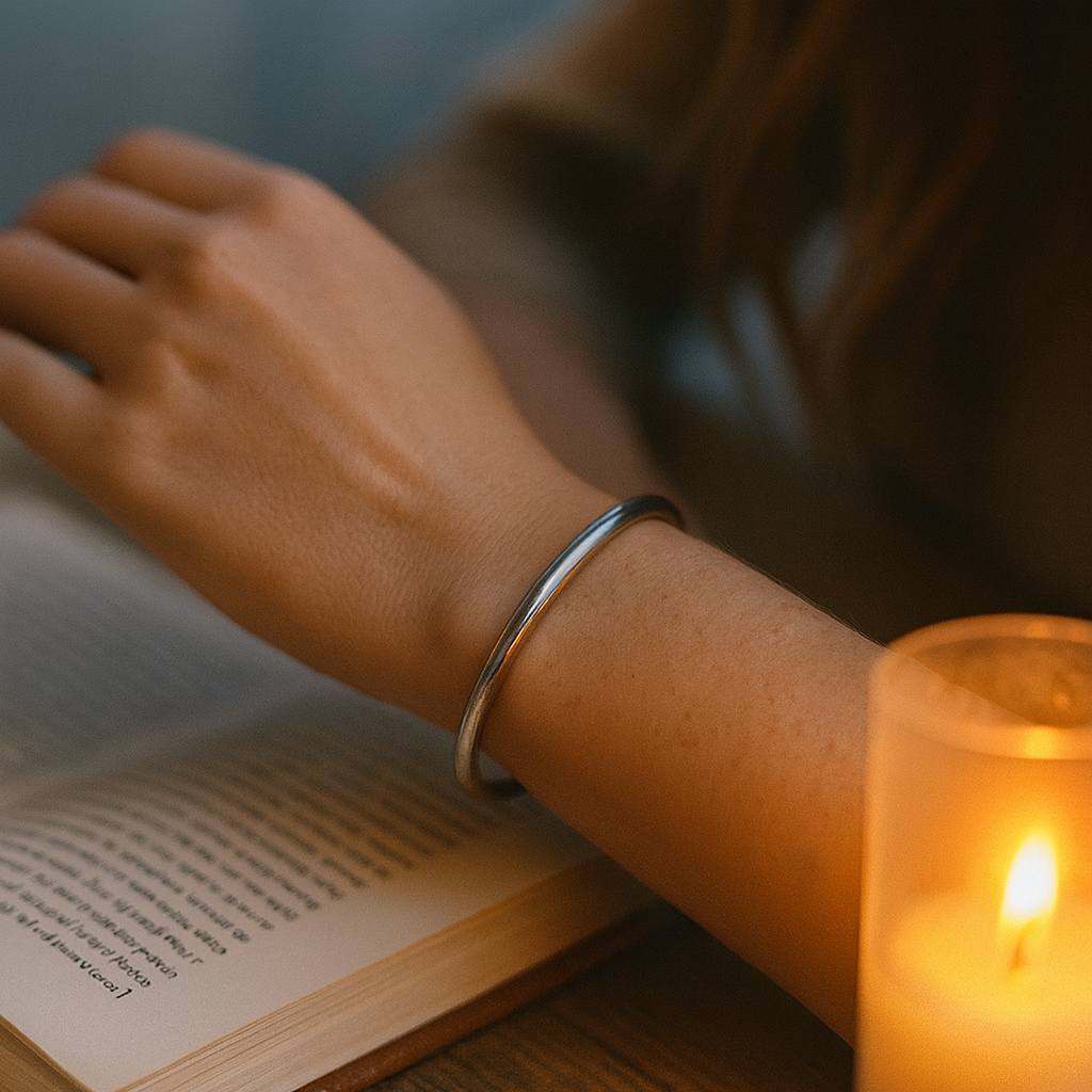 Polished Timeless Silver Cuff Bracelet