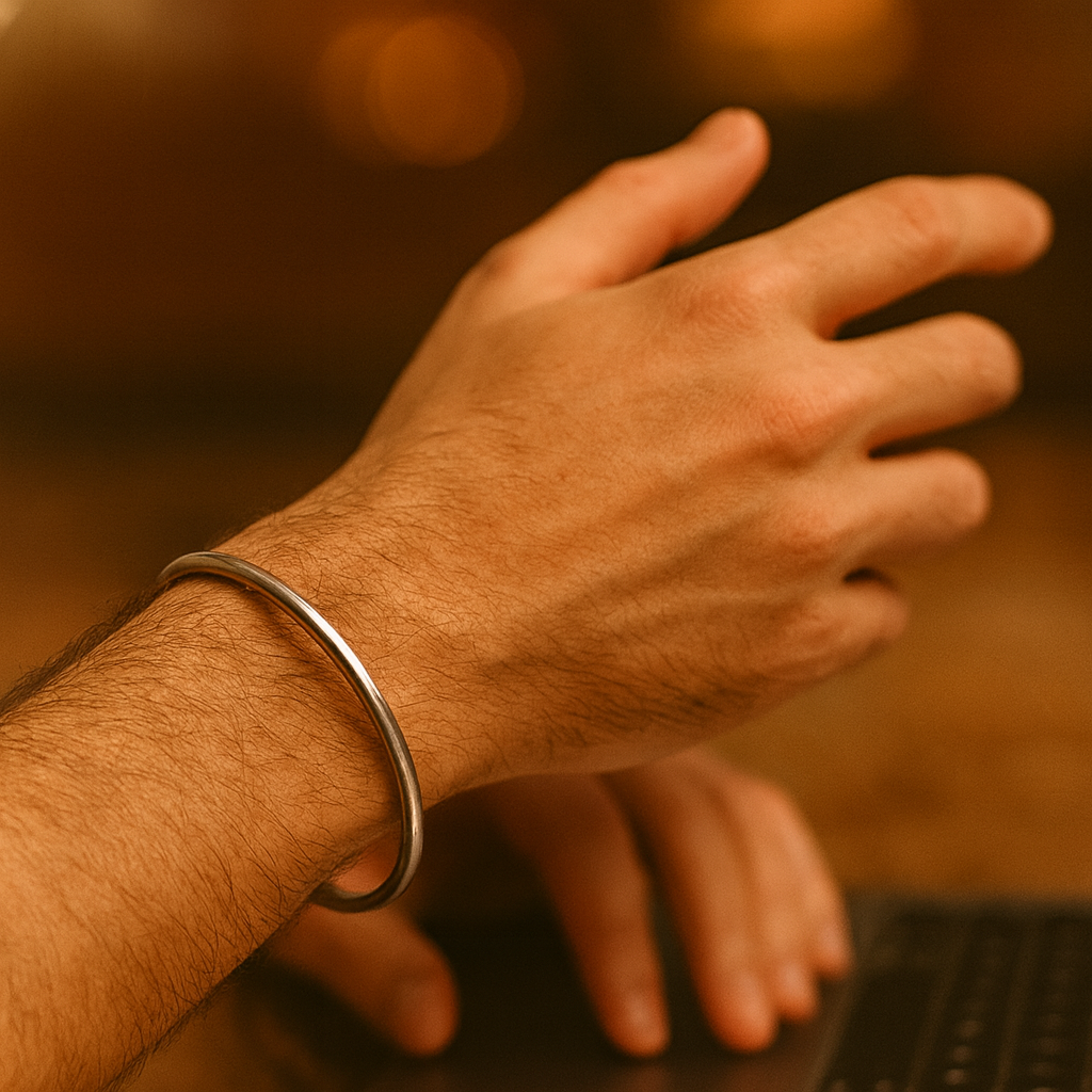 Polished Timeless Silver Cuff Bracelet