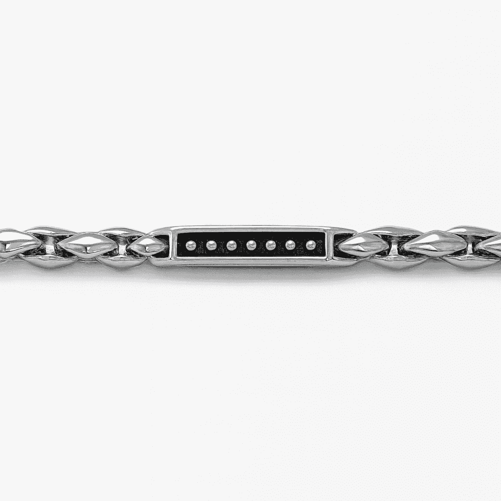 925 Sterling Silver Twisted Wheat Chain - Celestora - India - - men - 