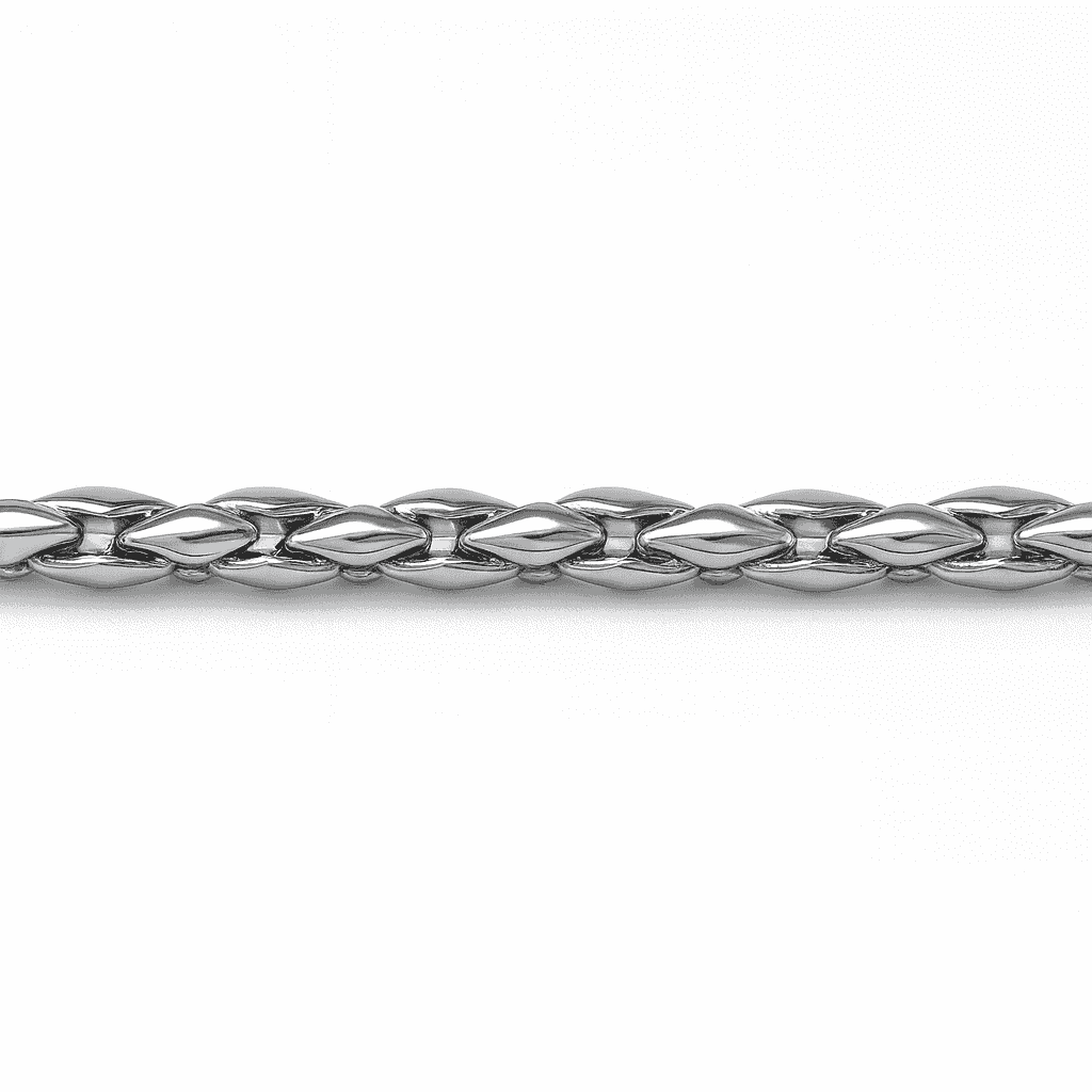 925 Sterling Silver Twisted Wheat Chain - Celestora - India - - men - 