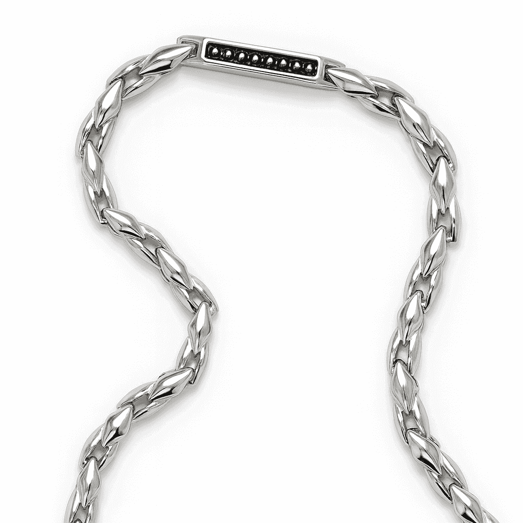 925 Sterling Silver Twisted Wheat Chain - Celestora - India - - men - 