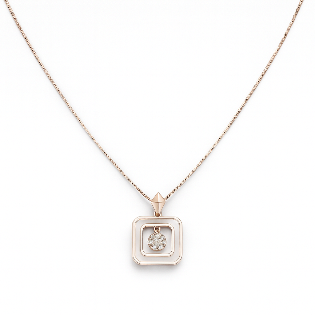 925 Sterling Silver Mini Square Pendant