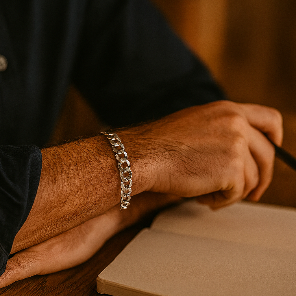 925 Sterling Silver Cuban Twist Bracelet