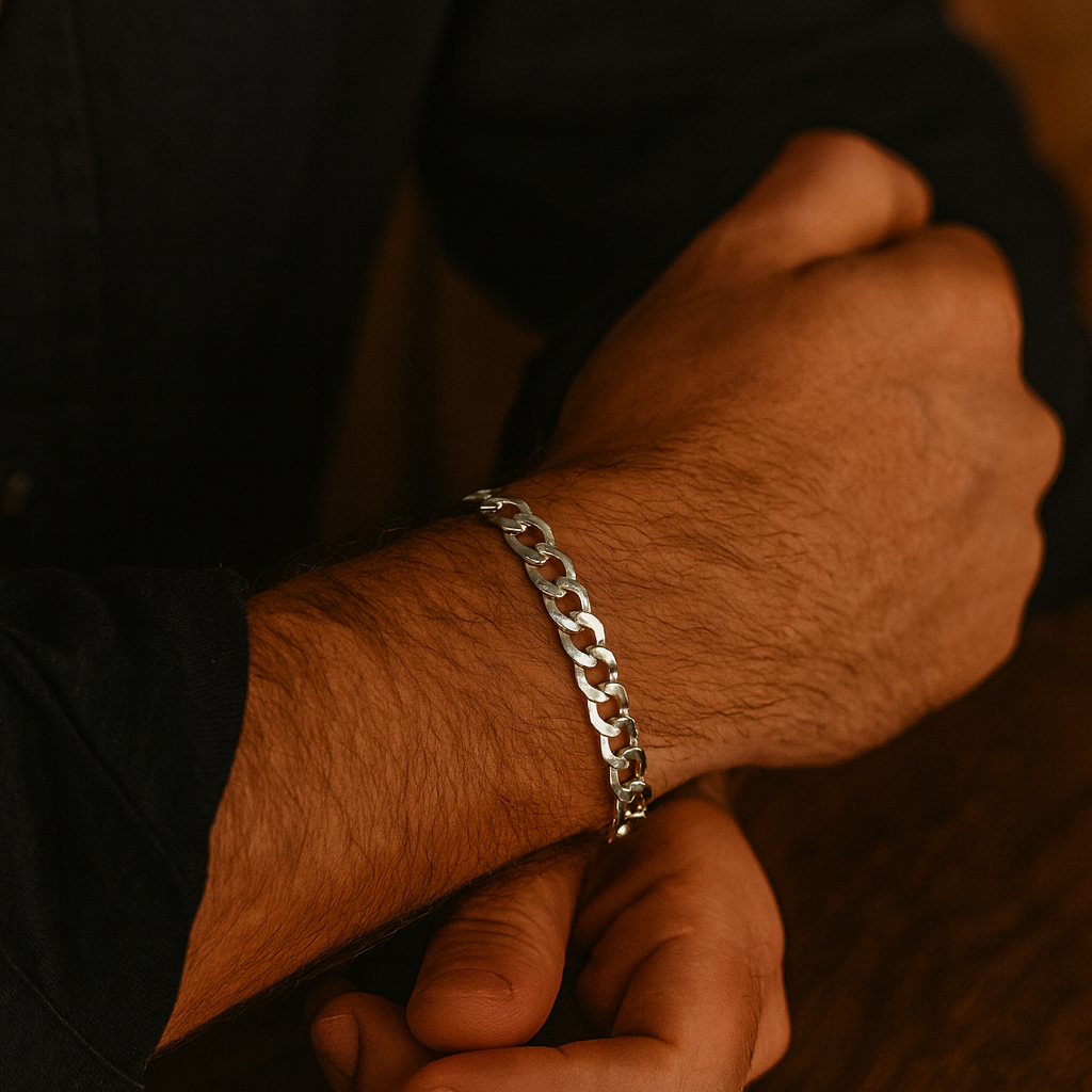 925 Sterling Silver Cuban Twist Bracelet