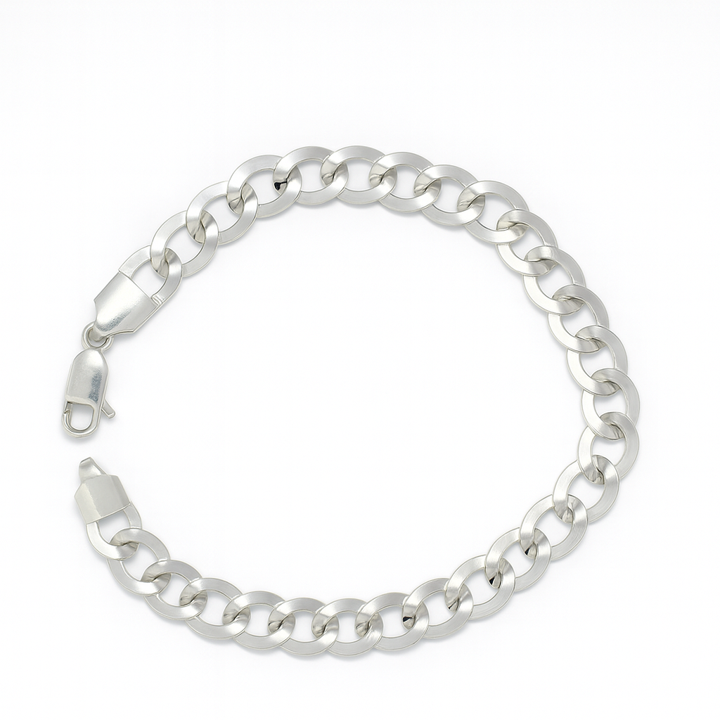 925 Sterling Silver Cuban Twist Bracelet