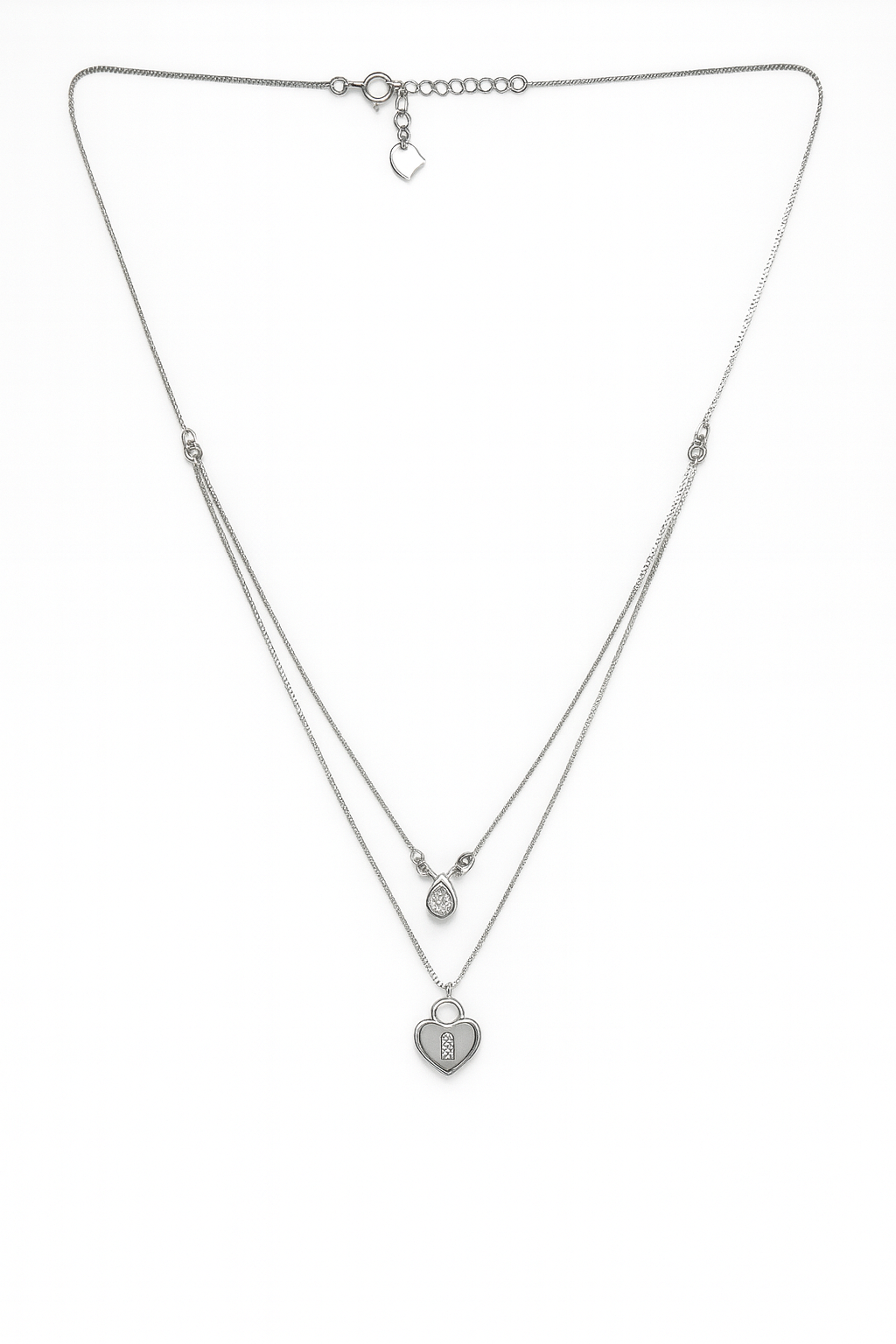 925 Sterling Silver Love Lock Pendant