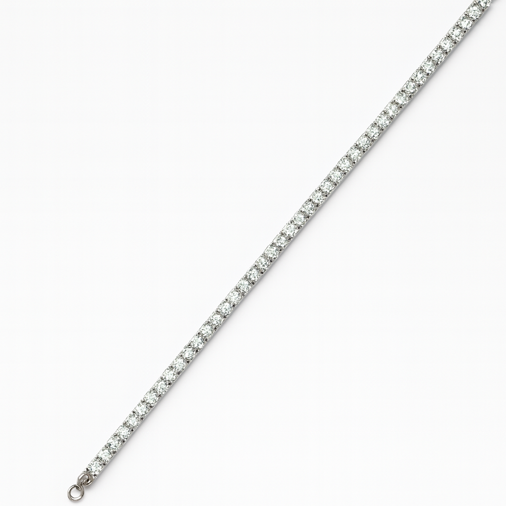 925 Sterling Silver Classic Tennis Bracelet