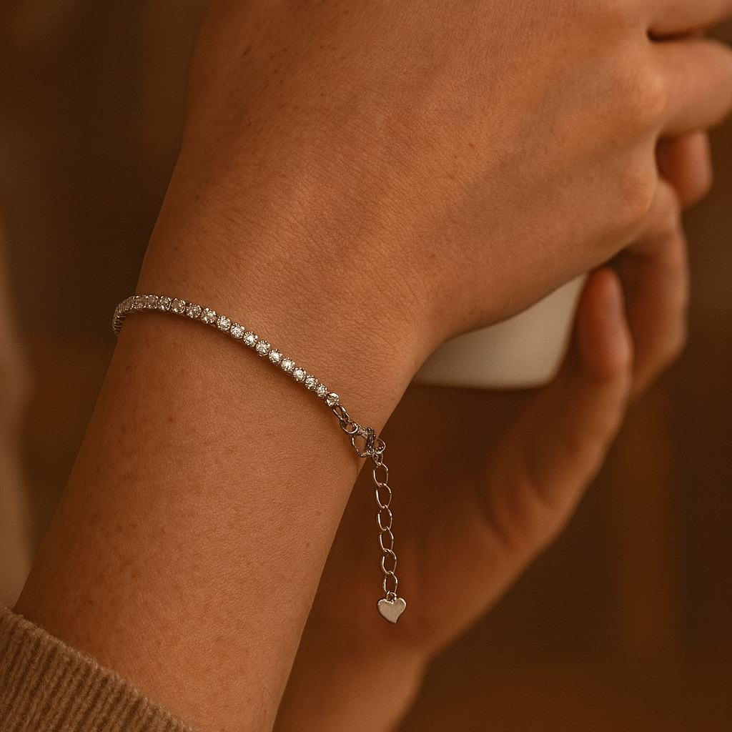 925 Sterling Silver Classic Tennis Bracelet