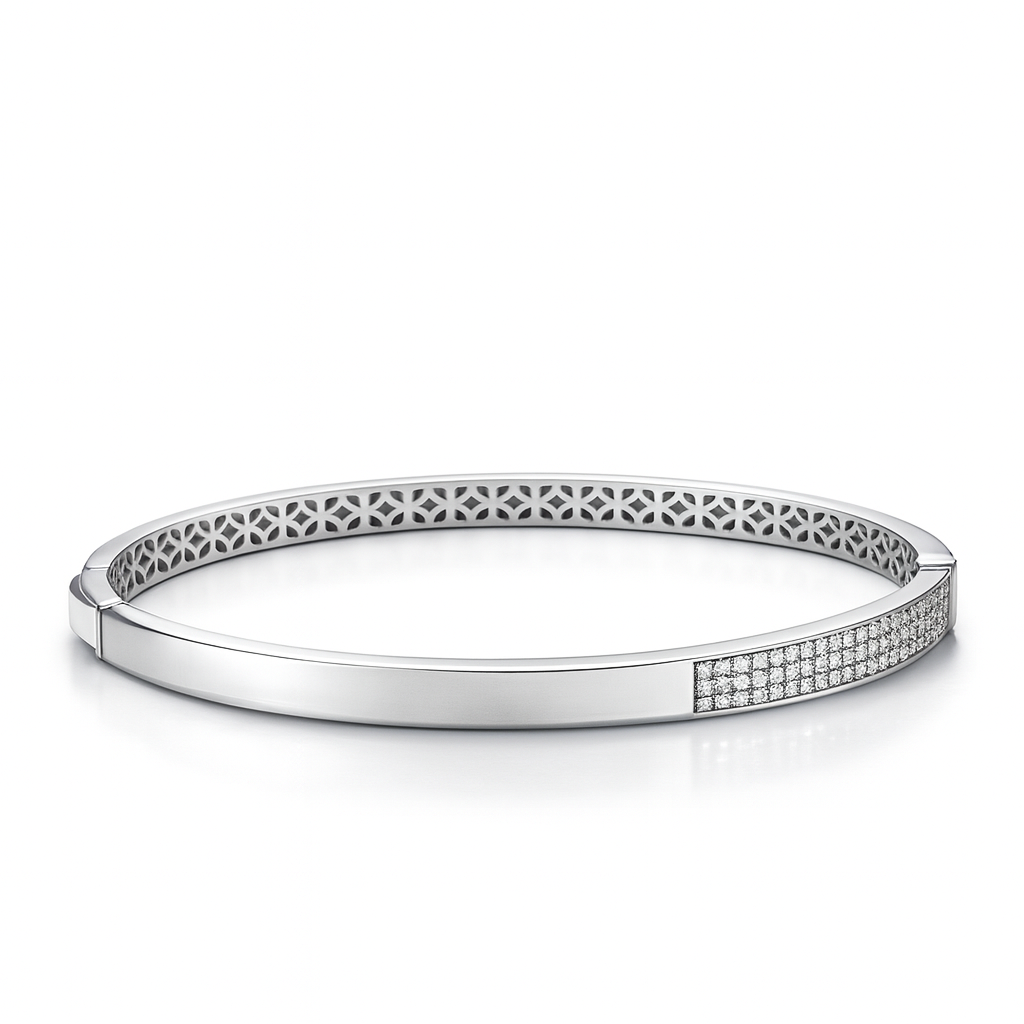 925 Sterling Silver Dazzle Bangle