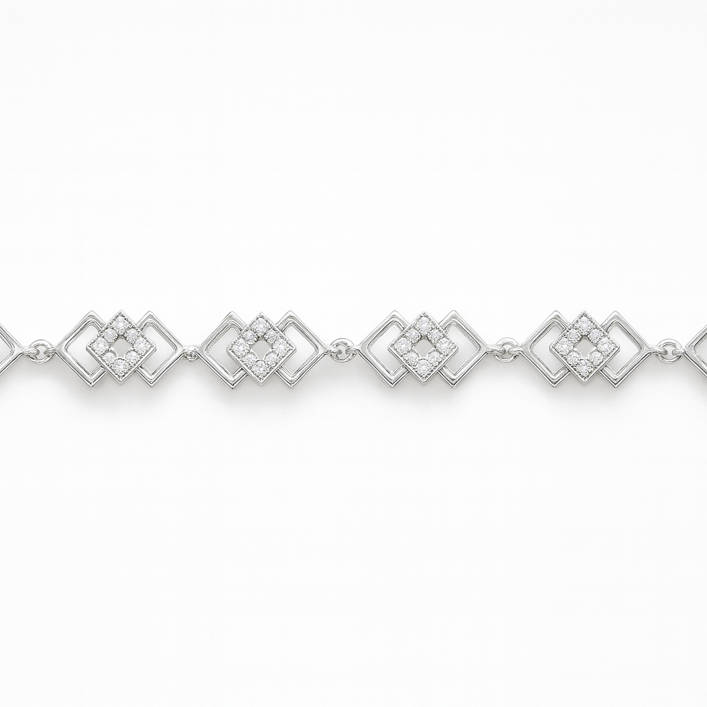 925 Sterling Silver Dreamy Star-Glow Bracelet