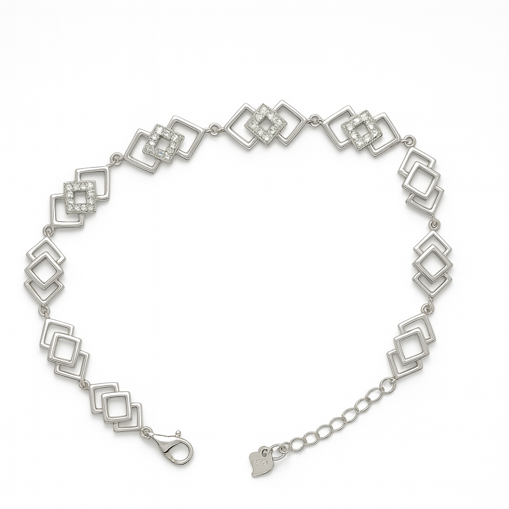 925 Sterling Silver Dreamy Star-Glow Bracelet