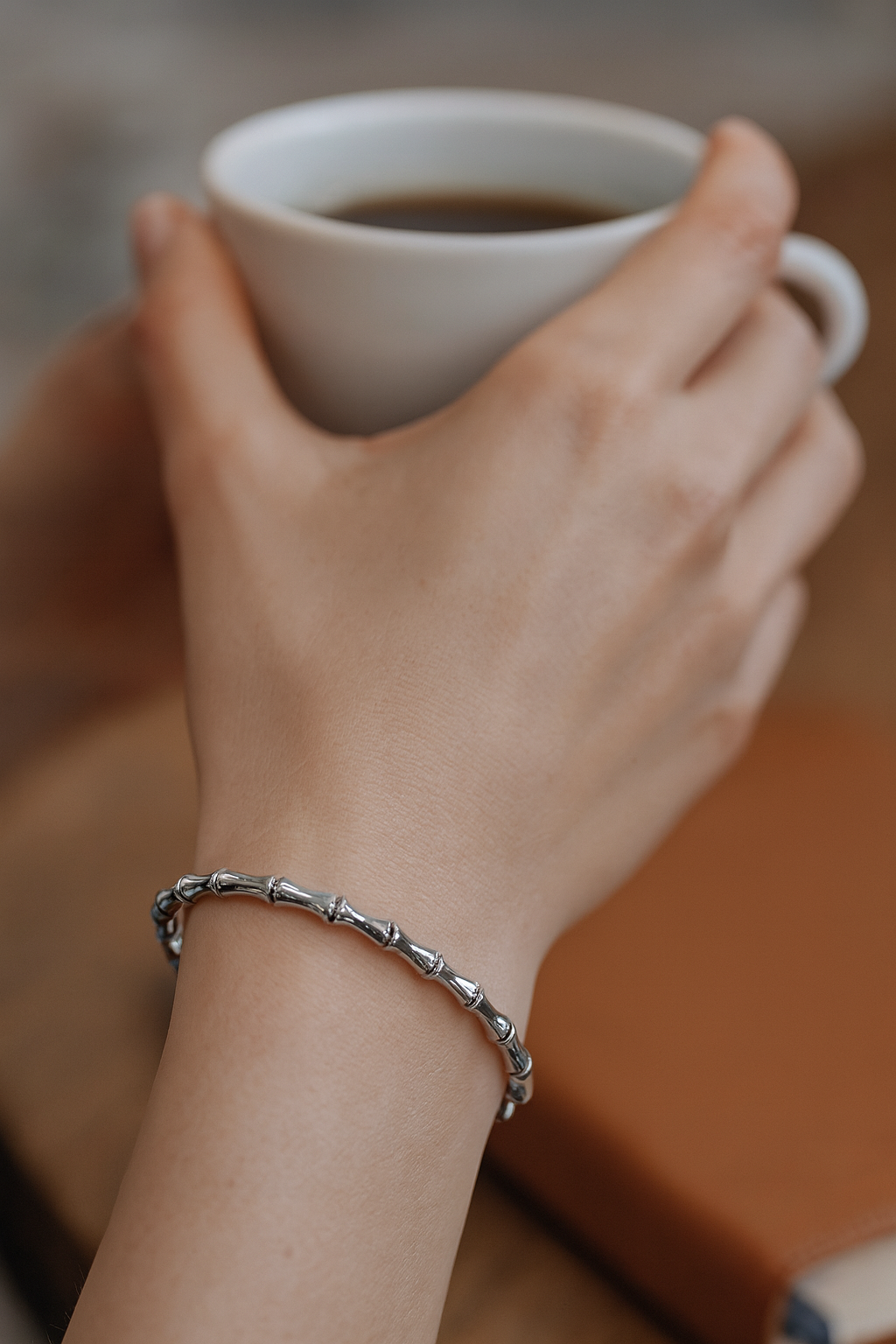 925 Sterling Silver Crystal Chic Block Bracelet