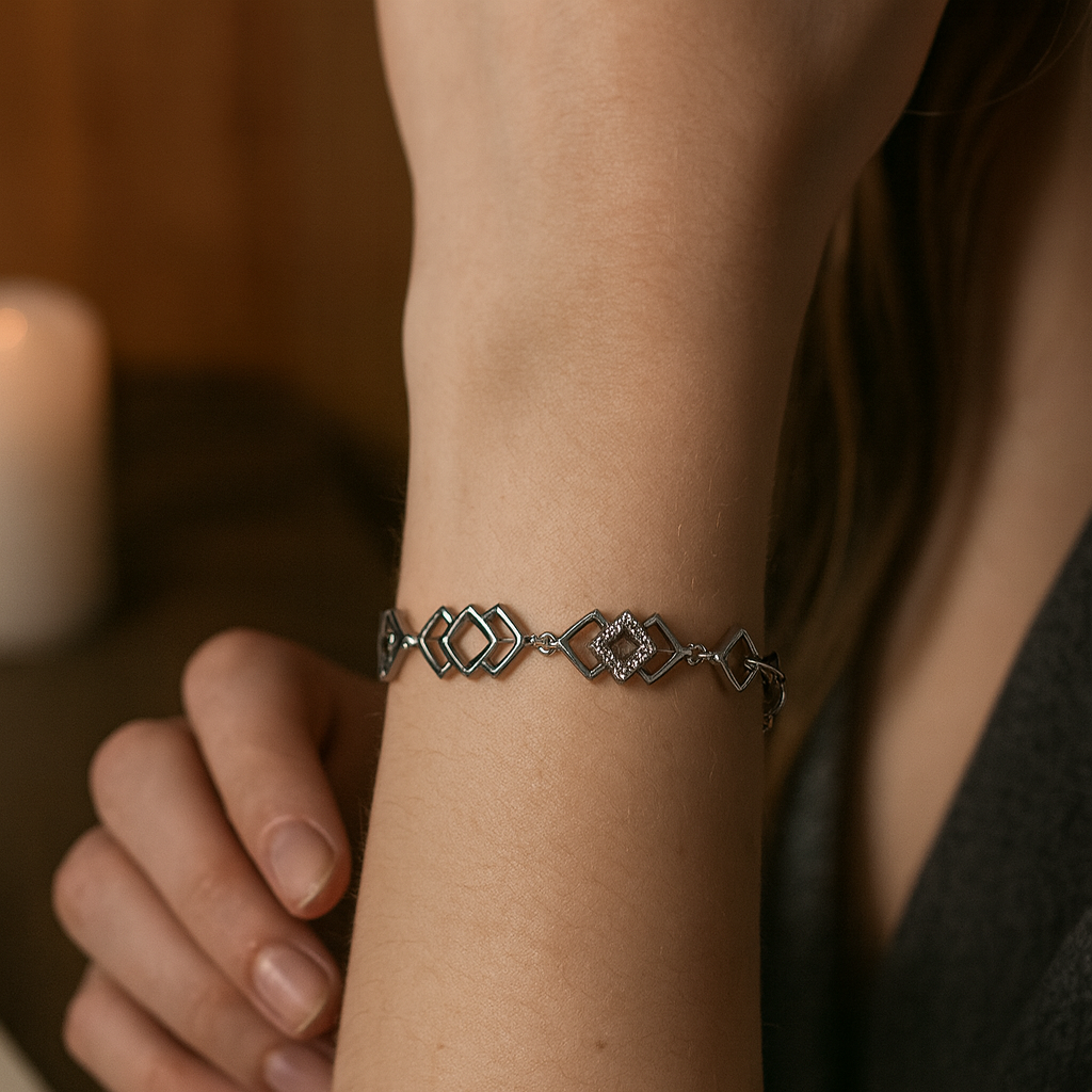 925 Sterling Silver Dreamy Star-Glow Bracelet