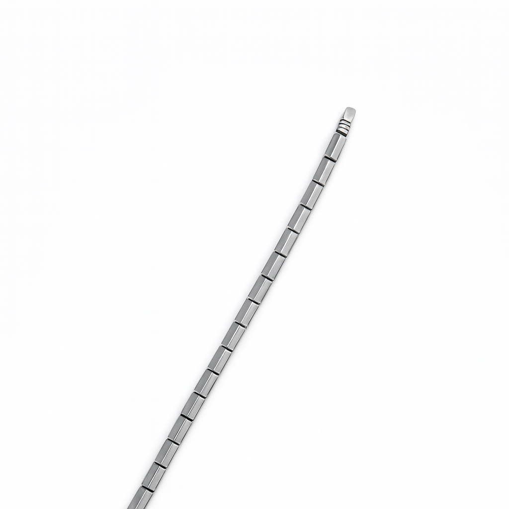 925 Sterling Silver Rectangle-Link Bracelet