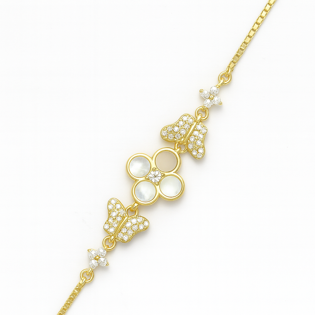 925 Sterling Silver Sweet Clover Glow Bracelet