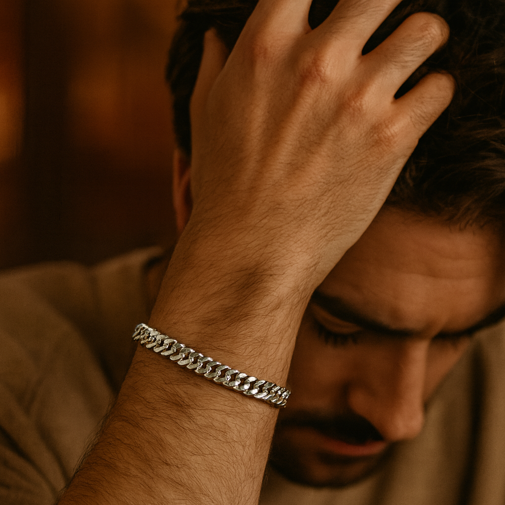 Men's Silver Miami Cuban Link Bracelet