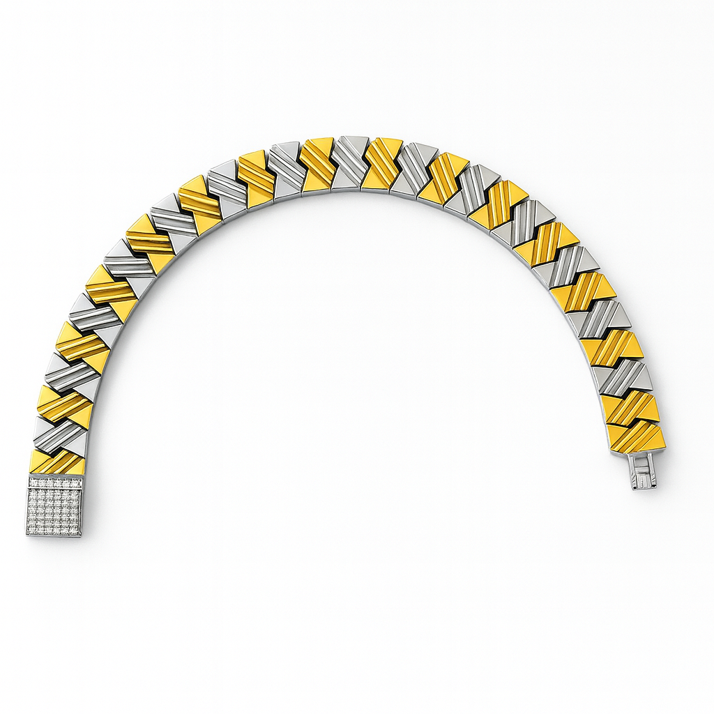 925 Sterling Silver Axis Armor Bracelet