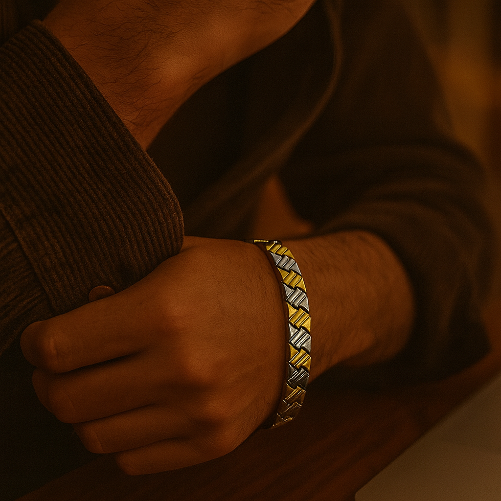 925 Sterling Silver Axis Armor Bracelet