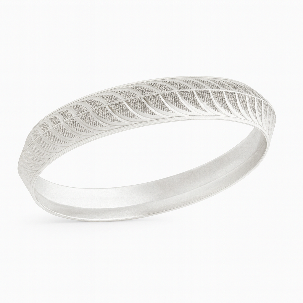 925 Sterling Silver Nature Curve Kada