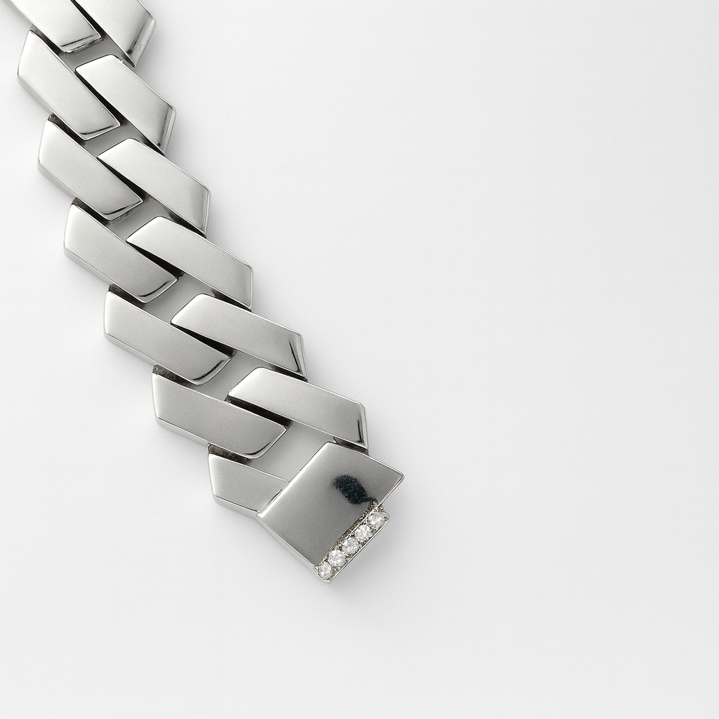925 Sterling Silver Modern Curb Bracelet