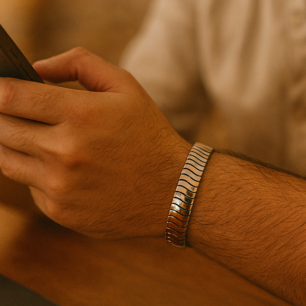 925 Sterling Silver Ripple Bracelet