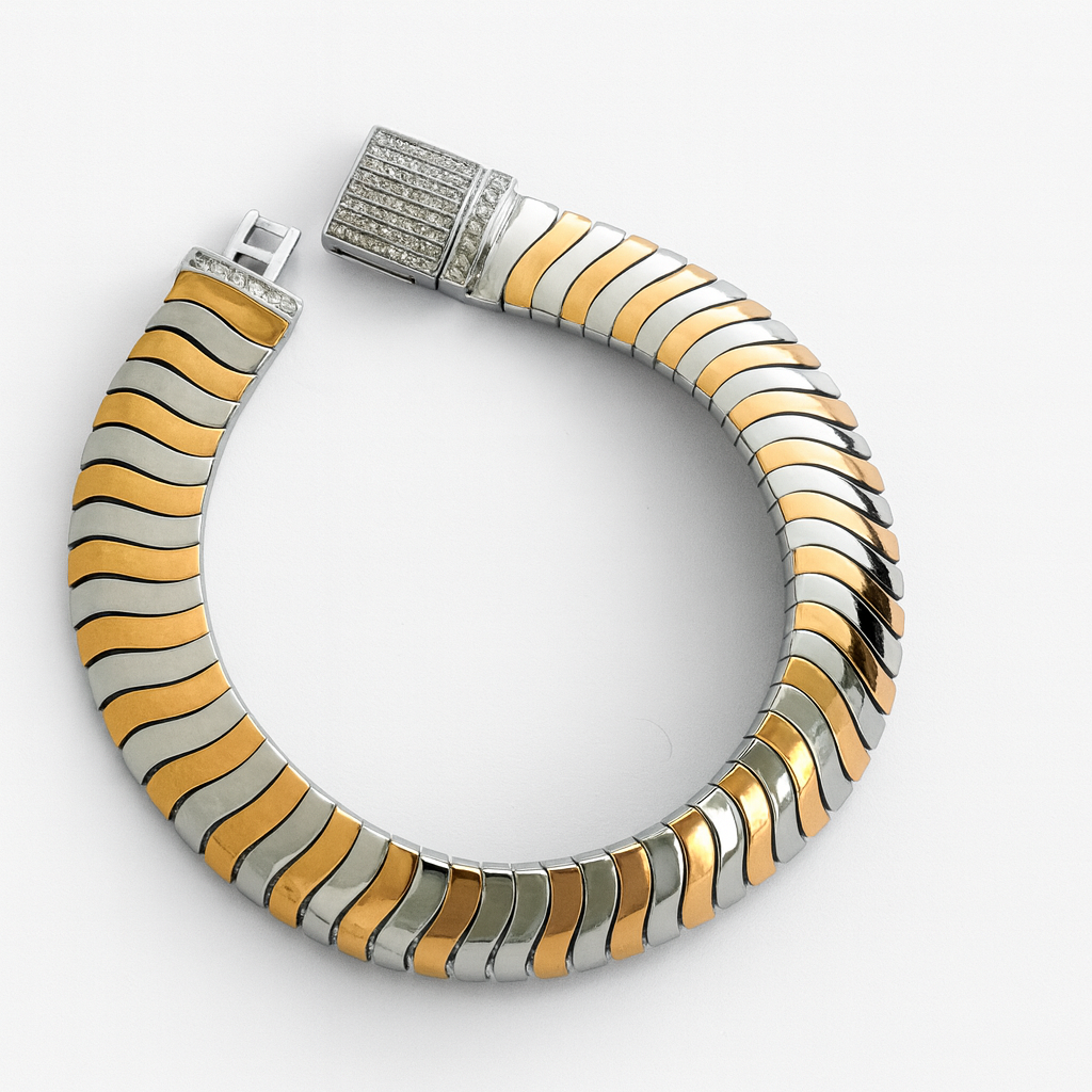 925 Sterling Silver Ripple Bracelet