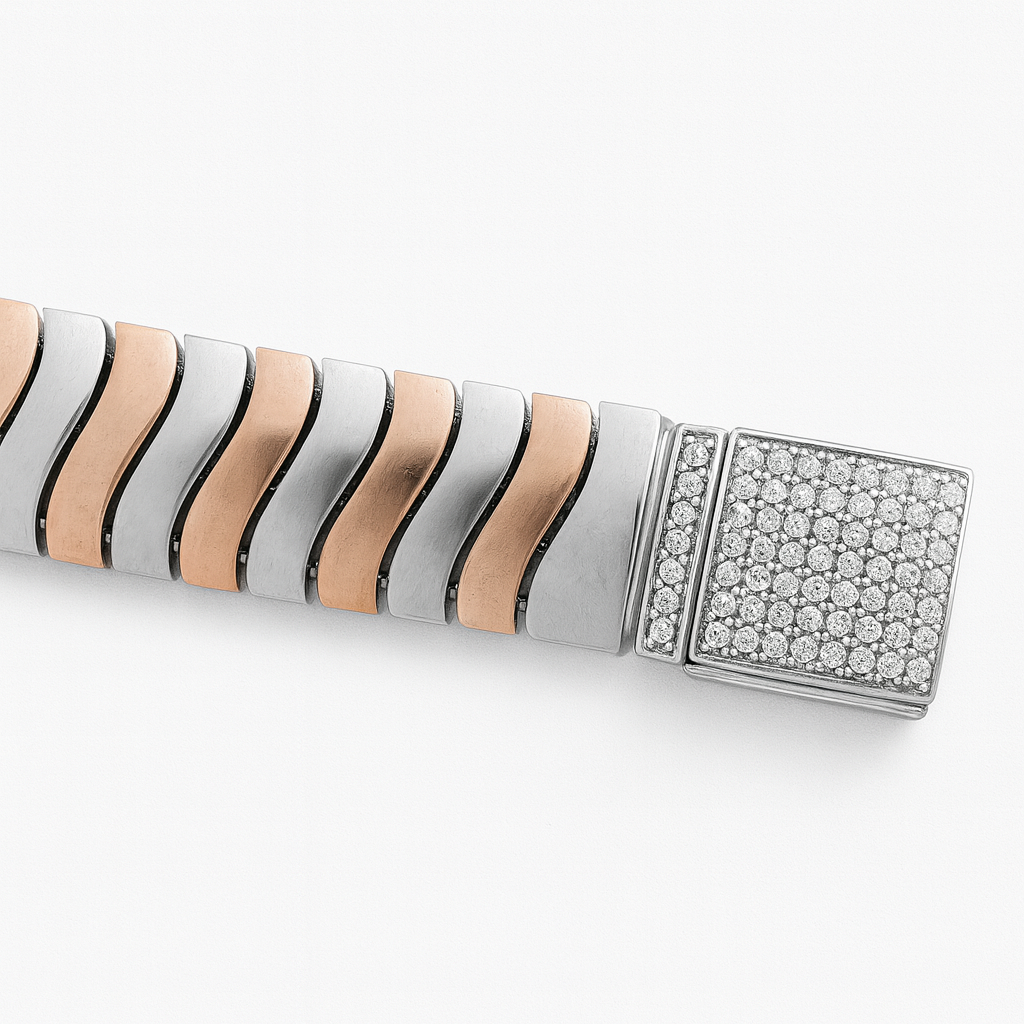 925 Sterling Silver Ripple Bracelet