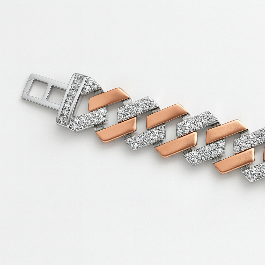 925 Sterling Silver Modern Cuban Bracelet