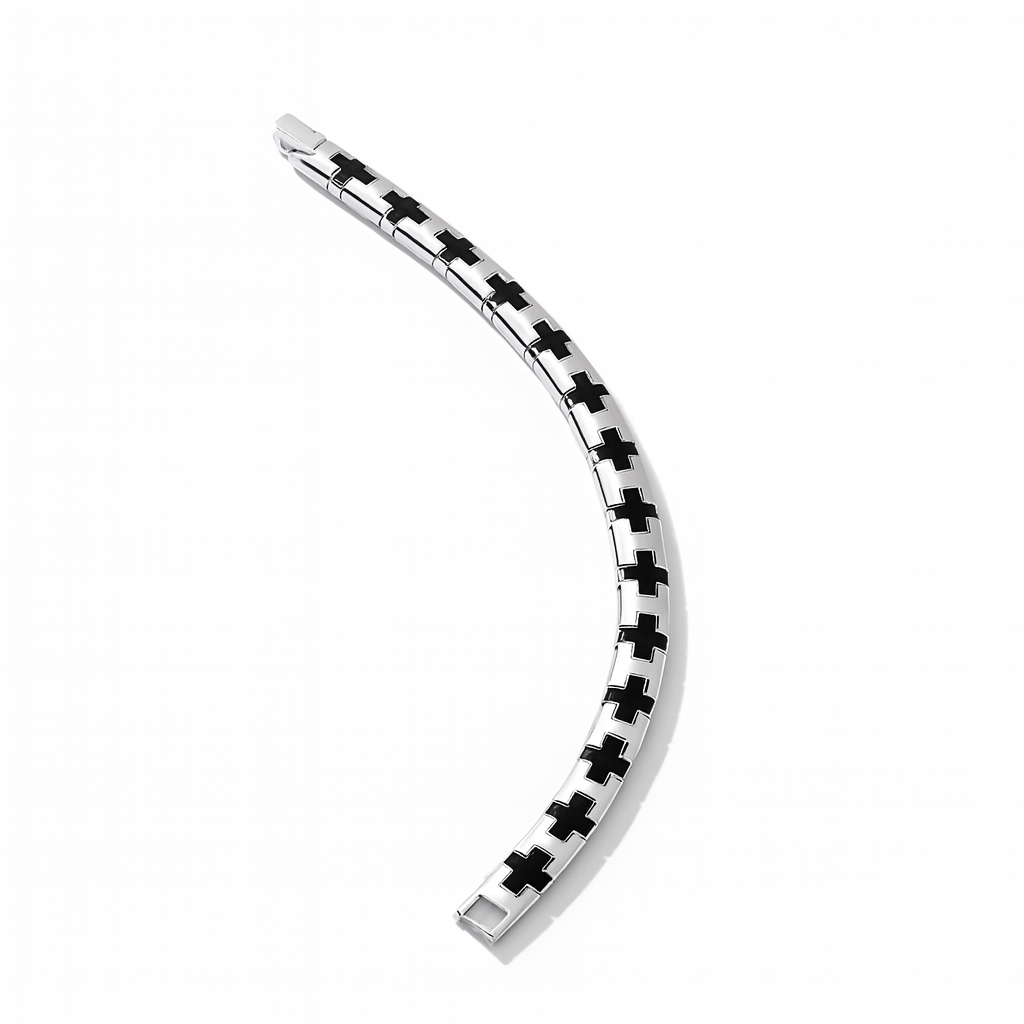 925 Sterling Silver Modern Knight Bracelet