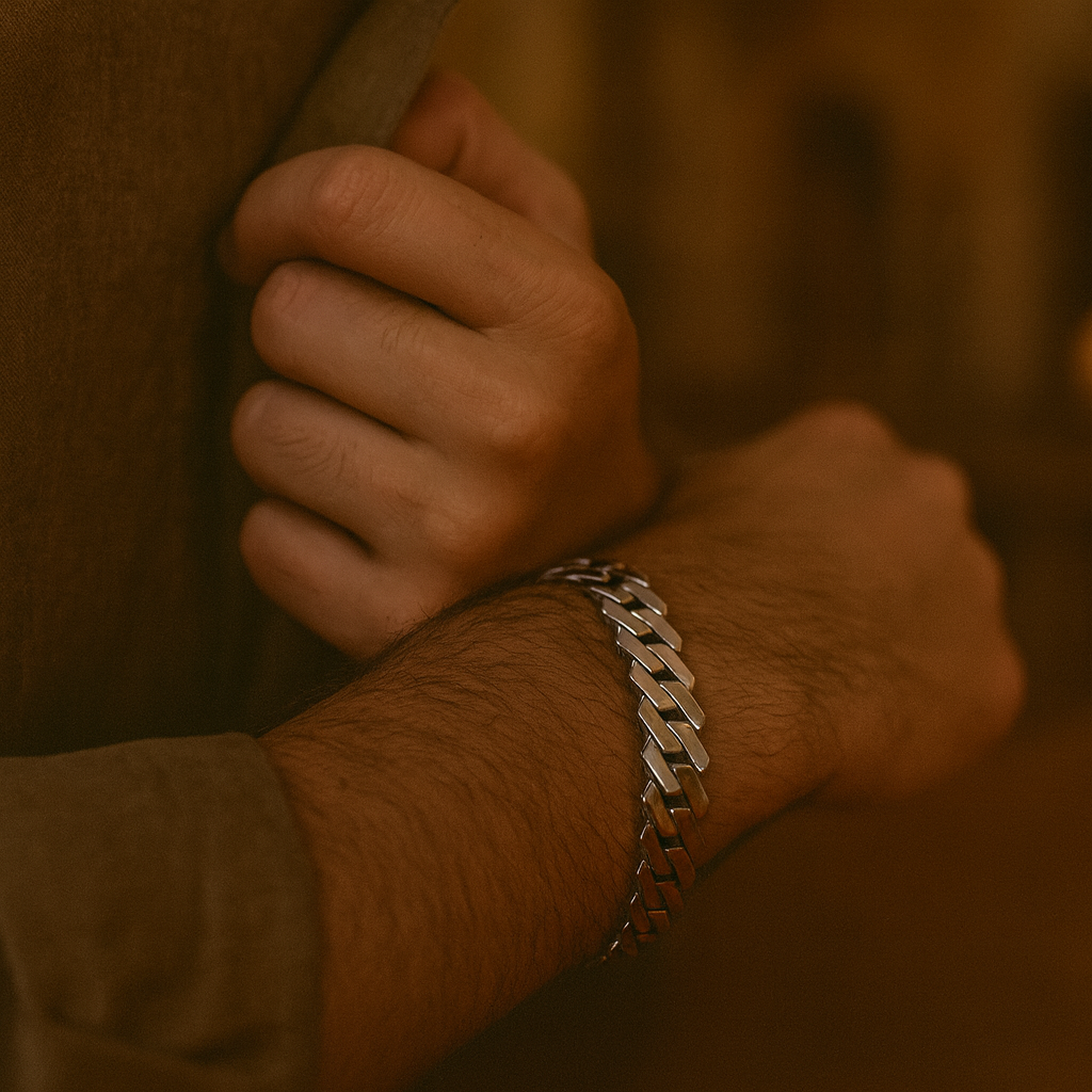 925 Sterling Silver Modern Curb Bracelet