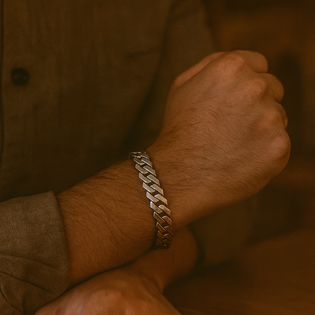 925 Sterling Silver Modern Curb Bracelet