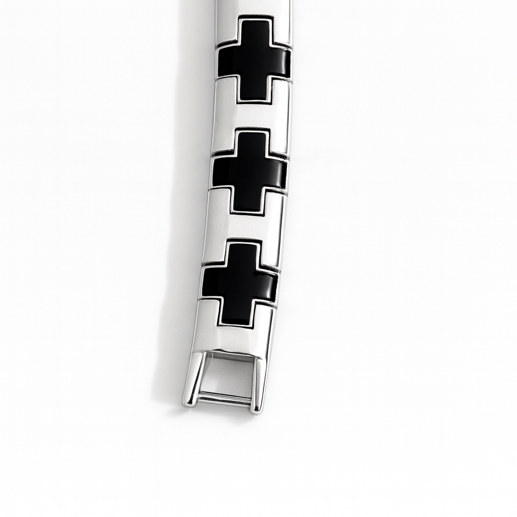 925 Sterling Silver Modern Knight Bracelet