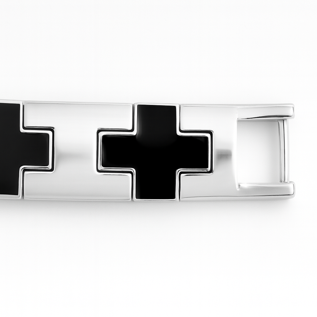 925 Sterling Silver Modern Knight Bracelet