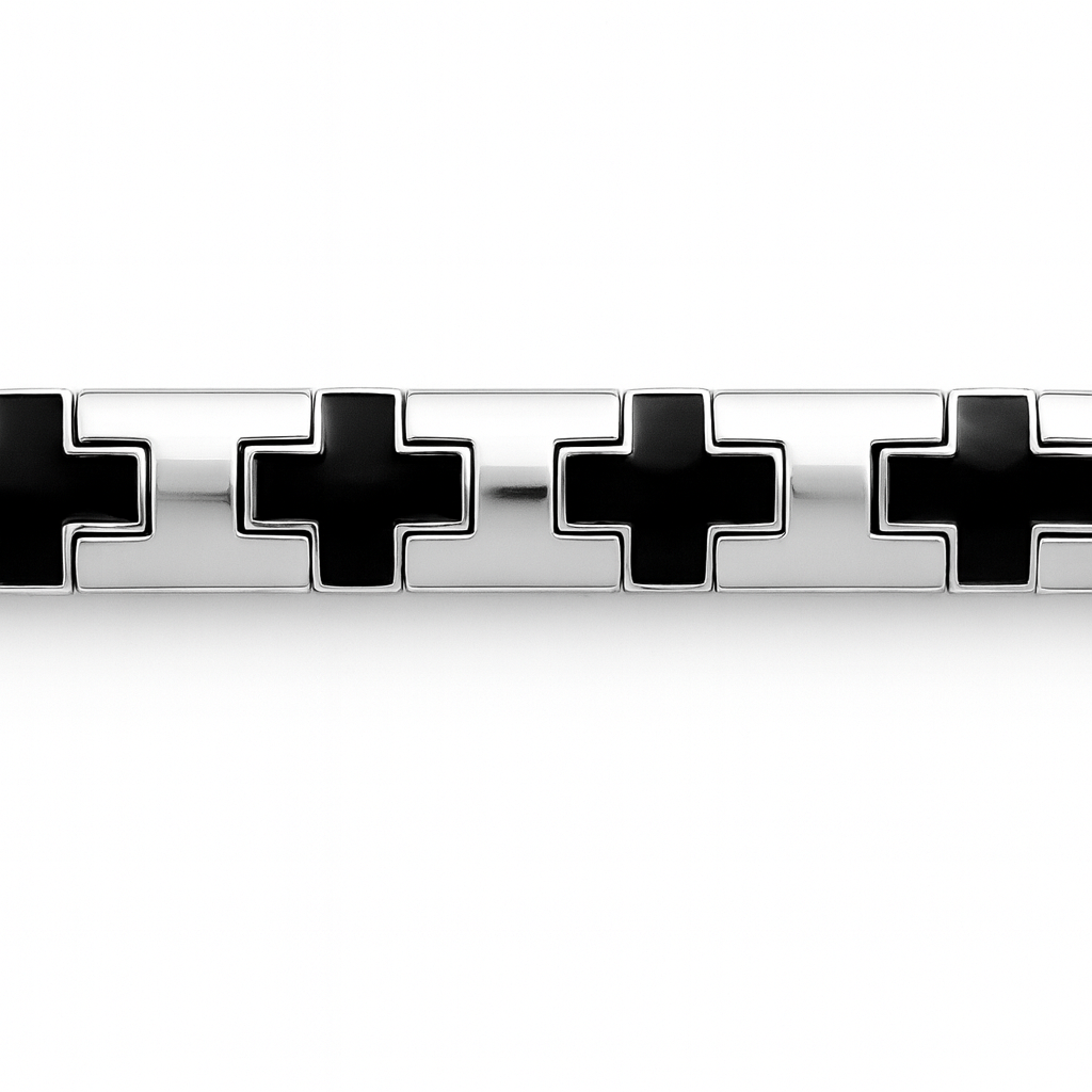 925 Sterling Silver Modern Knight Bracelet