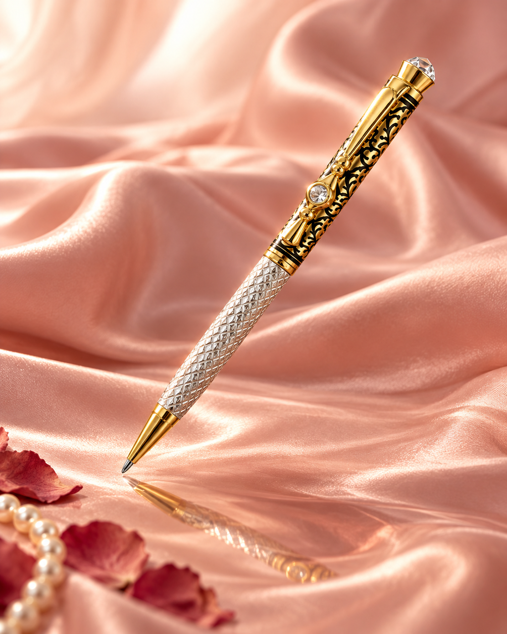 Celestora Signature™ Silver Ball Pen