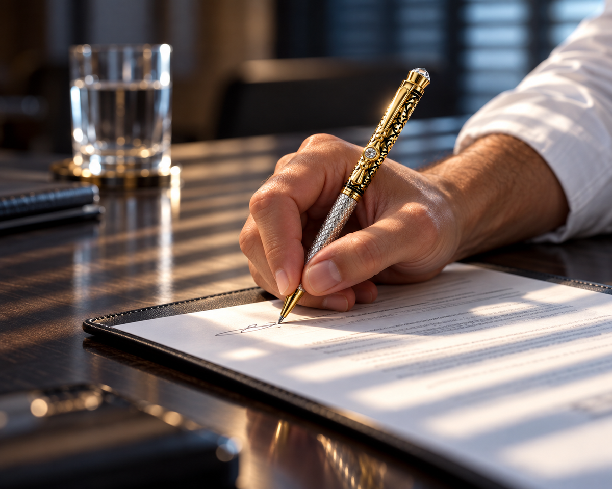 Celestora Signature™ Silver Ball Pen