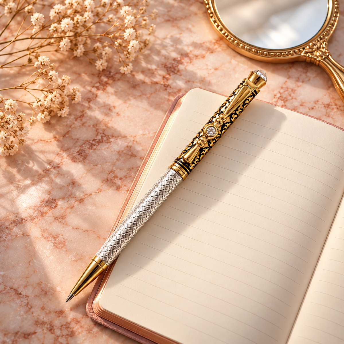 Celestora Signature™ Silver Ball Pen