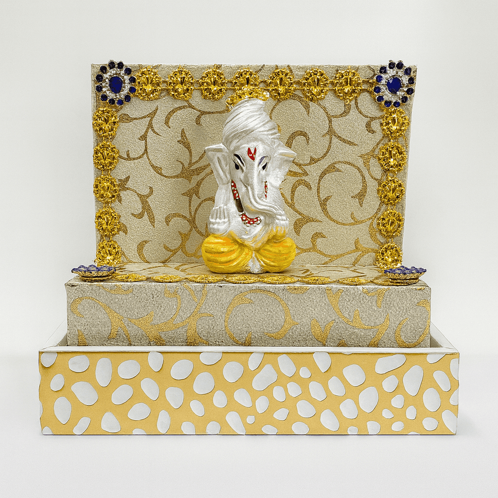 999 Fine Silver Ganesh Ji - Celestora - India - Only Ganesh Ji Murti - - Home Decor for Men, Boys, Gift for Men, Brother, Boyfriend, Husband