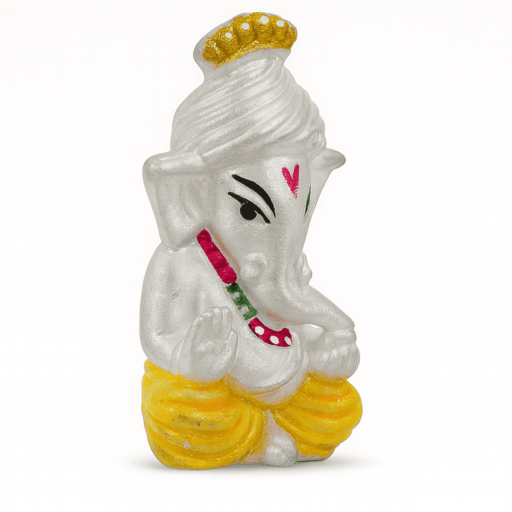 999 Fine Silver Ganesh Ji - Celestora - India - Only Ganesh Ji Murti - - Home Decor for Men, Boys, Gift for Men, Brother, Boyfriend, Husband