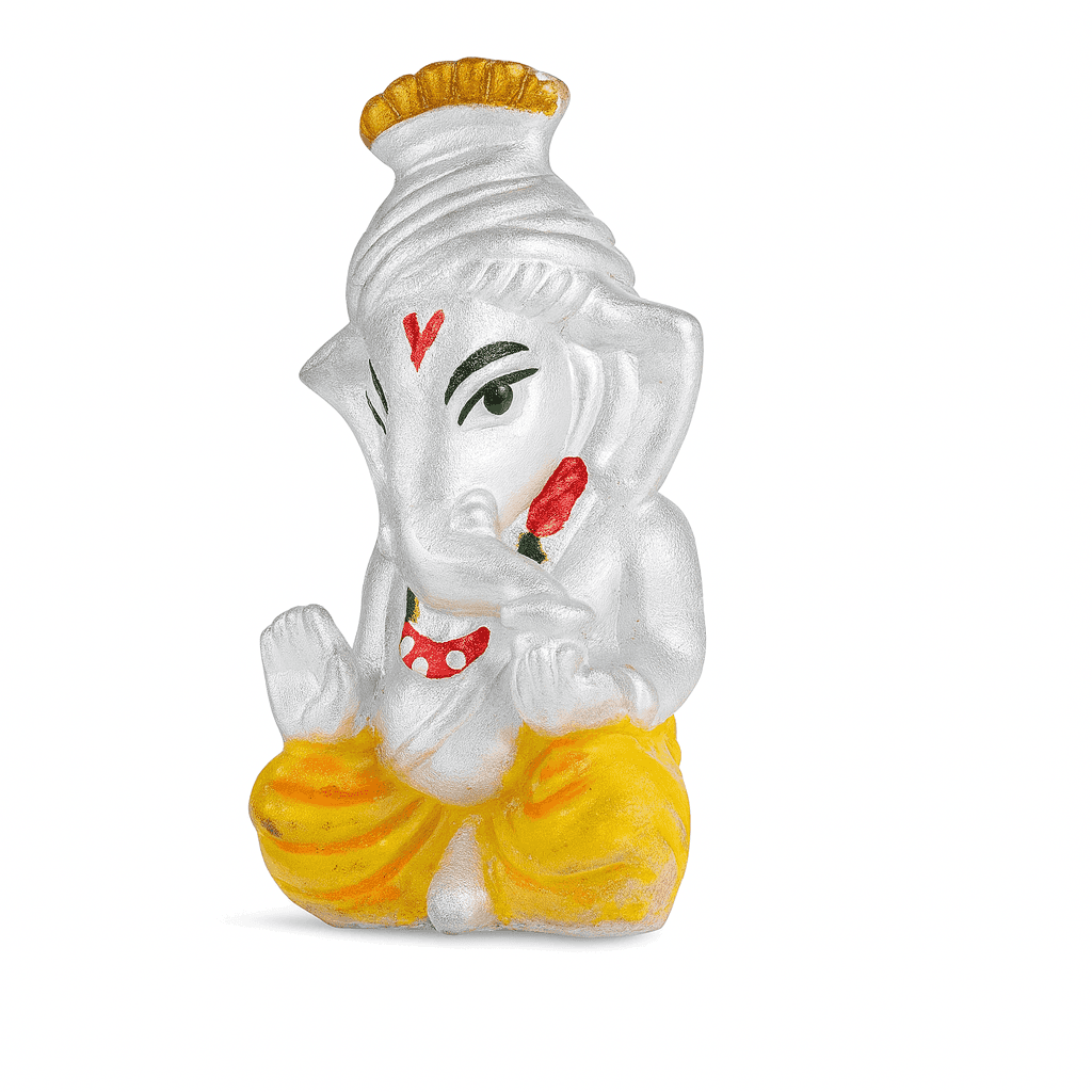999 Fine Silver Ganesh Ji - Celestora - India - Only Ganesh Ji Murti - - Home Decor for Men, Boys, Gift for Men, Brother, Boyfriend, Husband